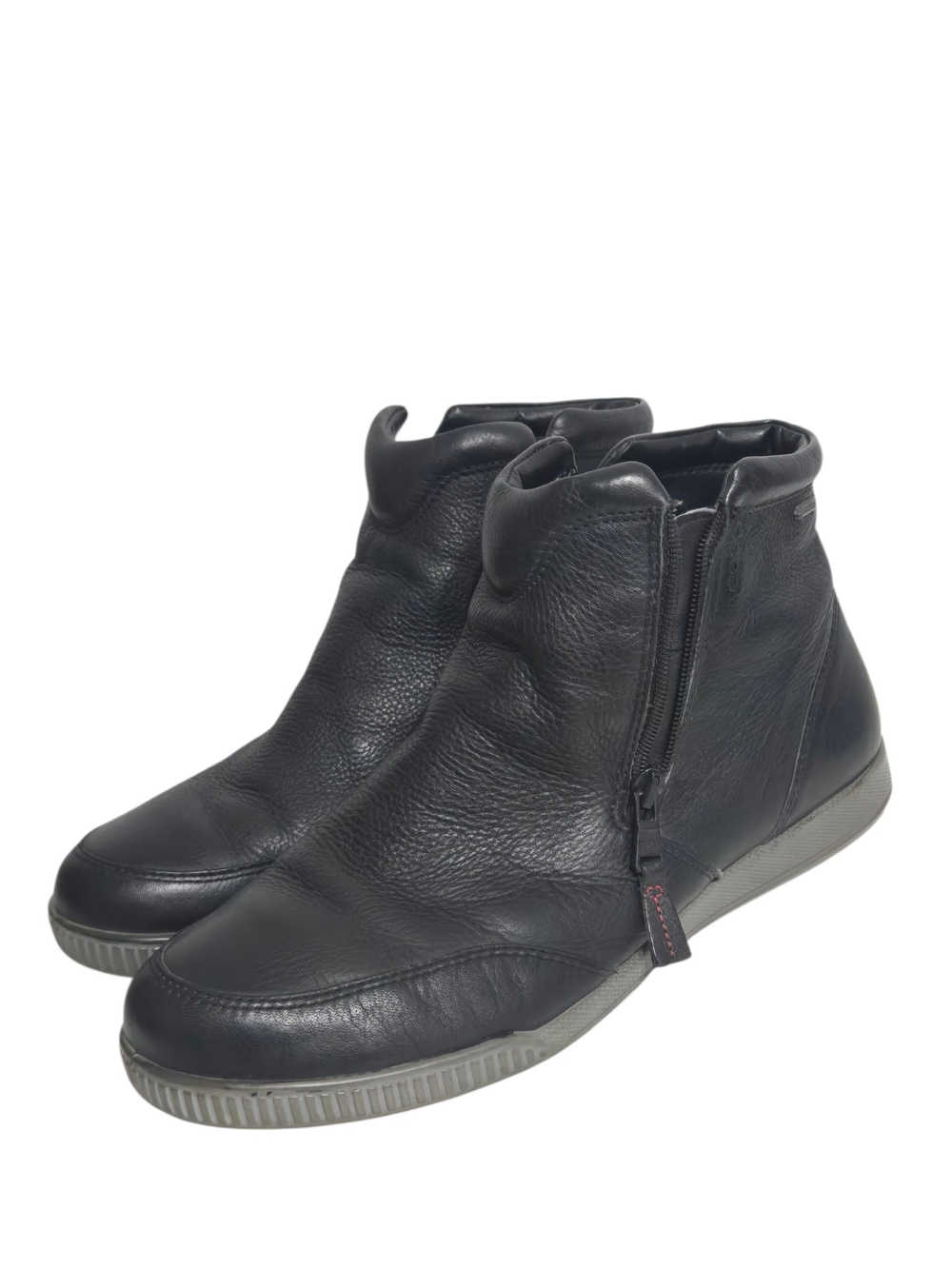Ecco Crisp Gore-Tex Leather Ankle Boots Side Zip Comfort Walking Booties EU 40